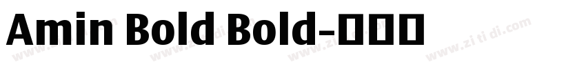 Amin Bold Bold字体转换